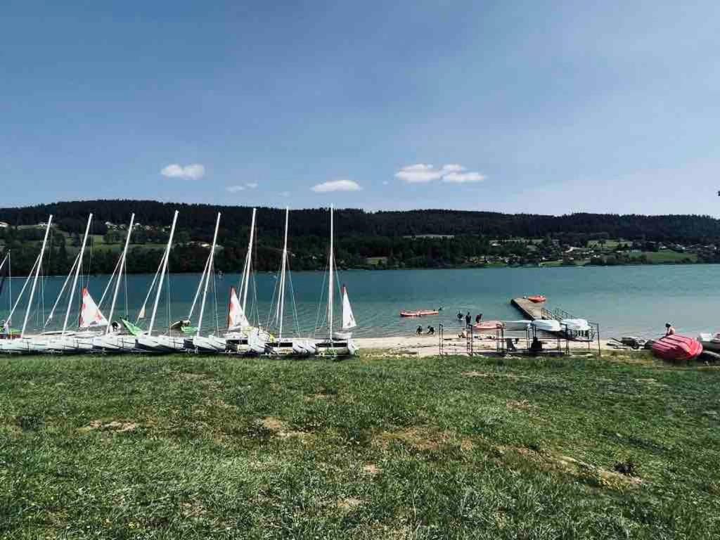 La Parenthese Vue Lac Les Grangettes Bagian luar foto