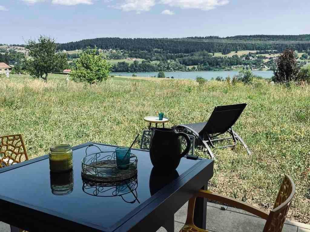 La Parenthese Vue Lac Les Grangettes Bagian luar foto